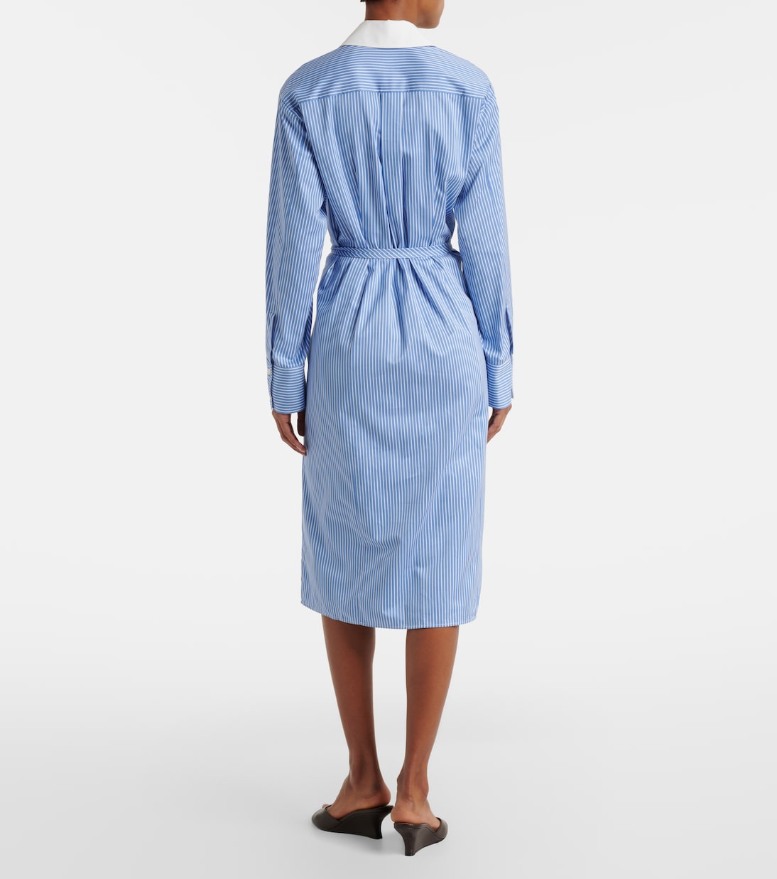 Abito chemisier Floyd in popeline di cotone a righe | Altuzarra