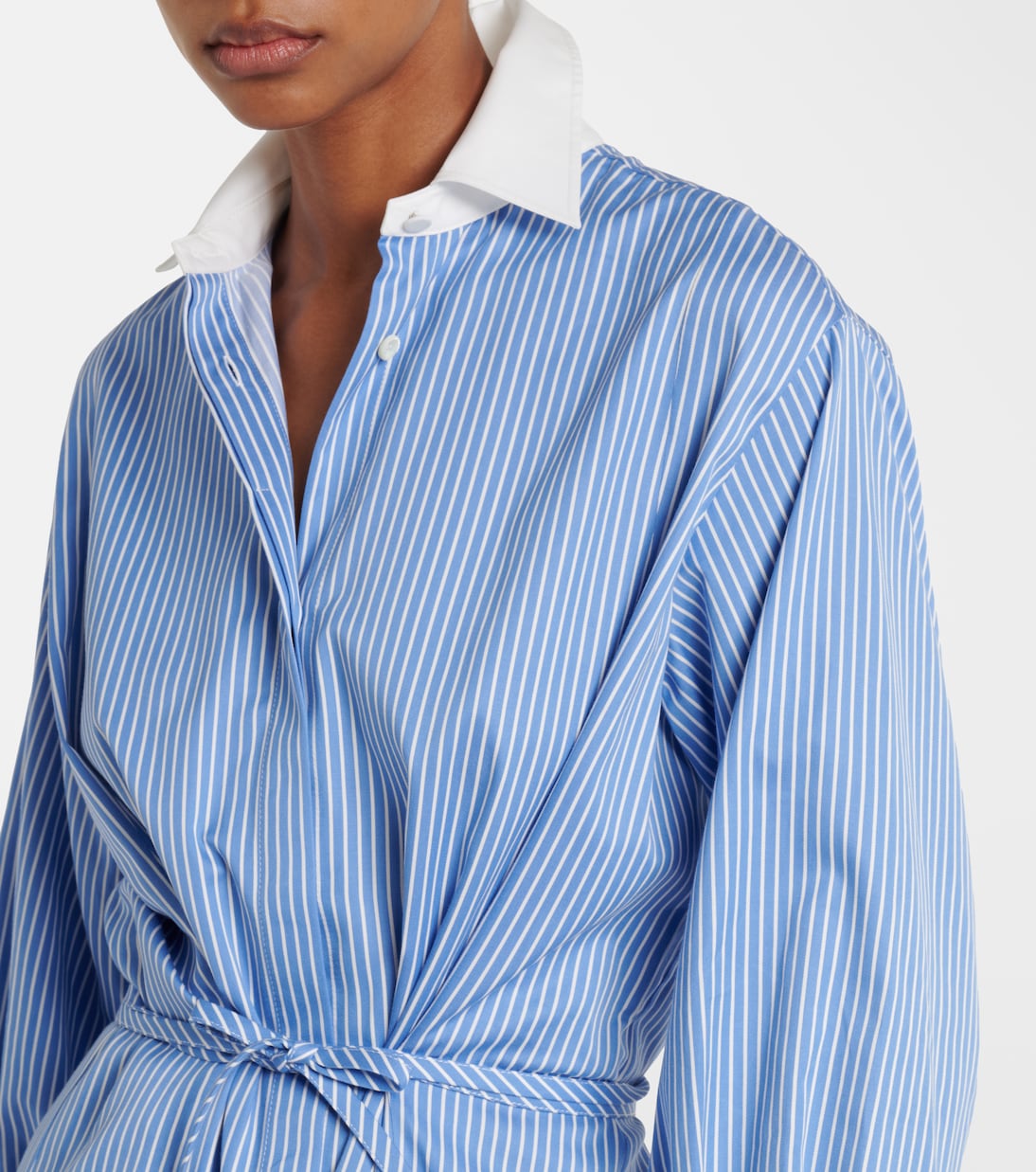 Abito chemisier Floyd in popeline di cotone a righe | Altuzarra