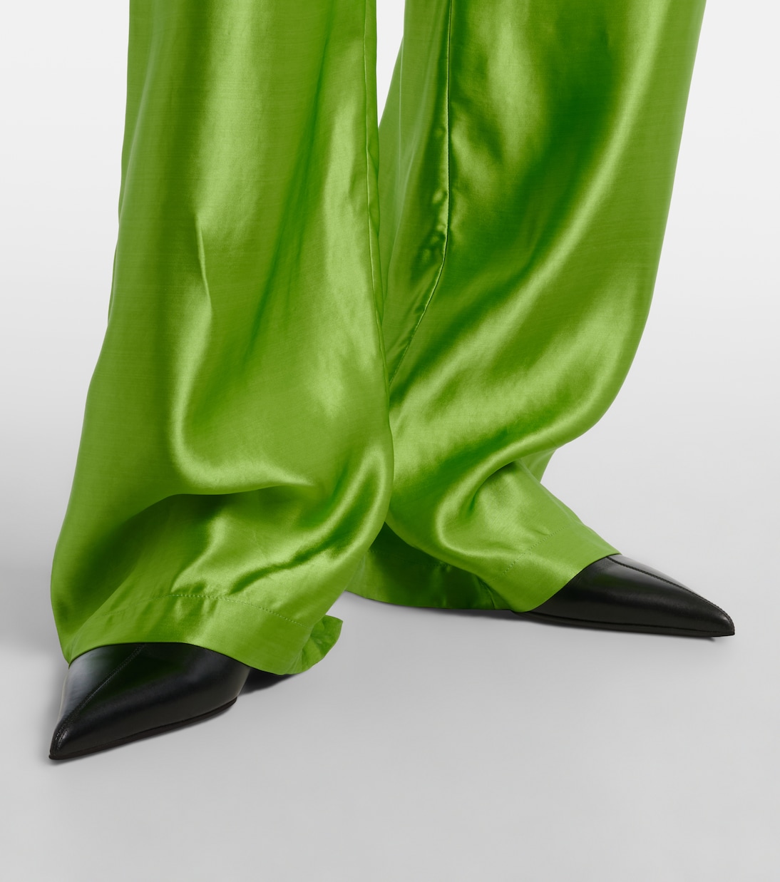 Rohen satin wide-leg pants | Khaite