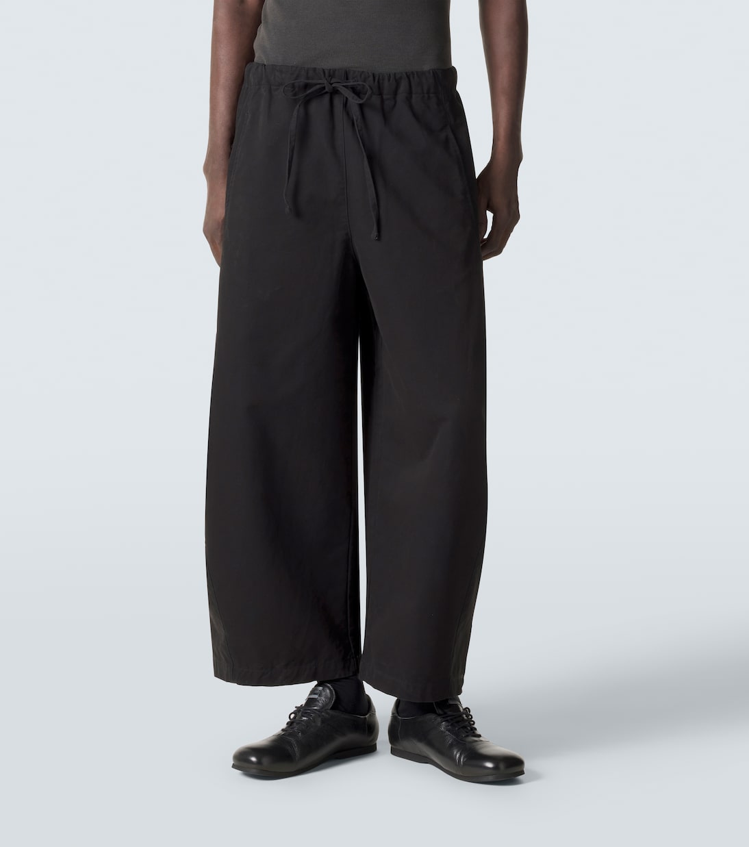 Loft cotton barrel-leg pants | Entire Studios