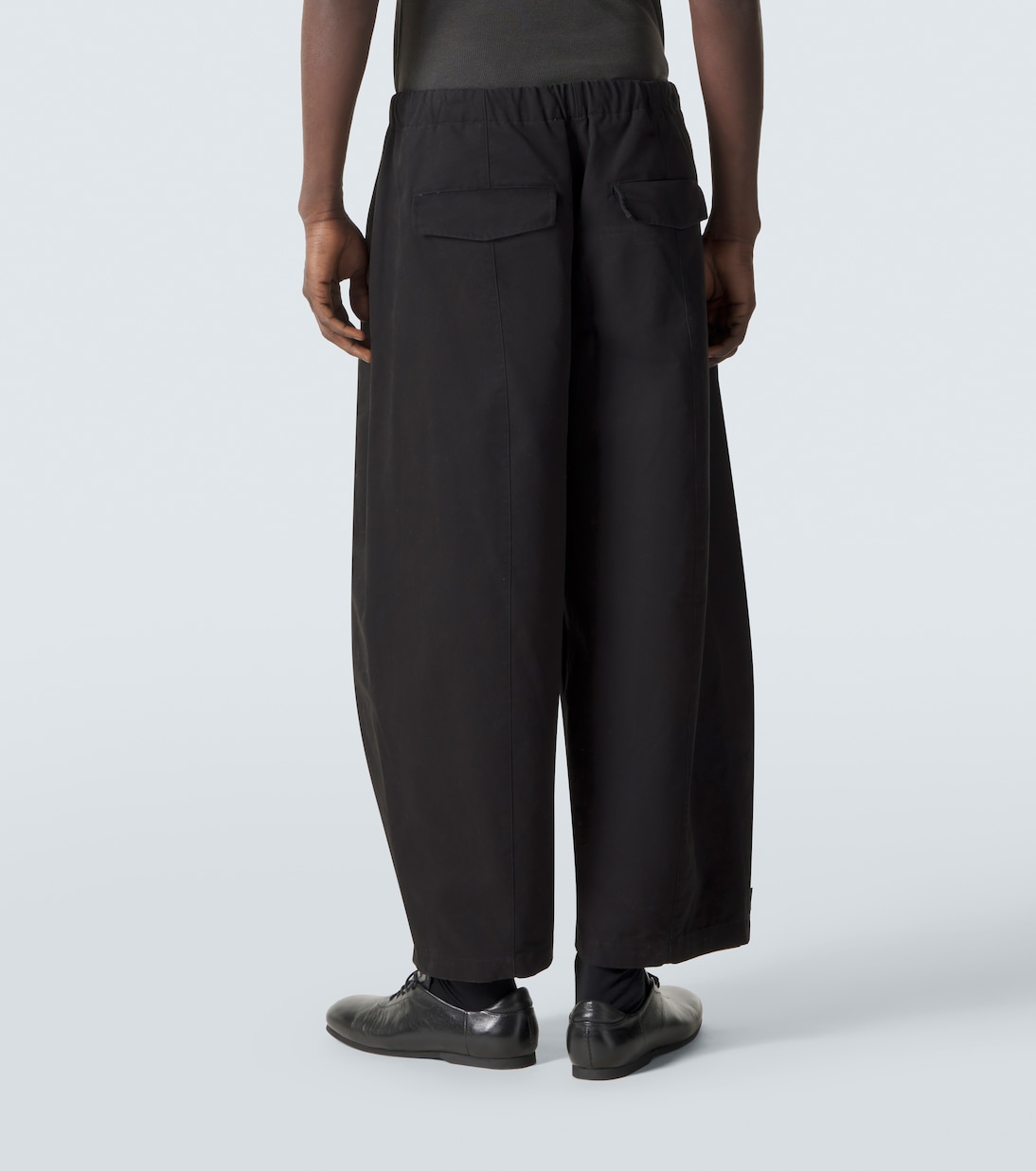 Loft cotton barrel-leg pants | Entire Studios