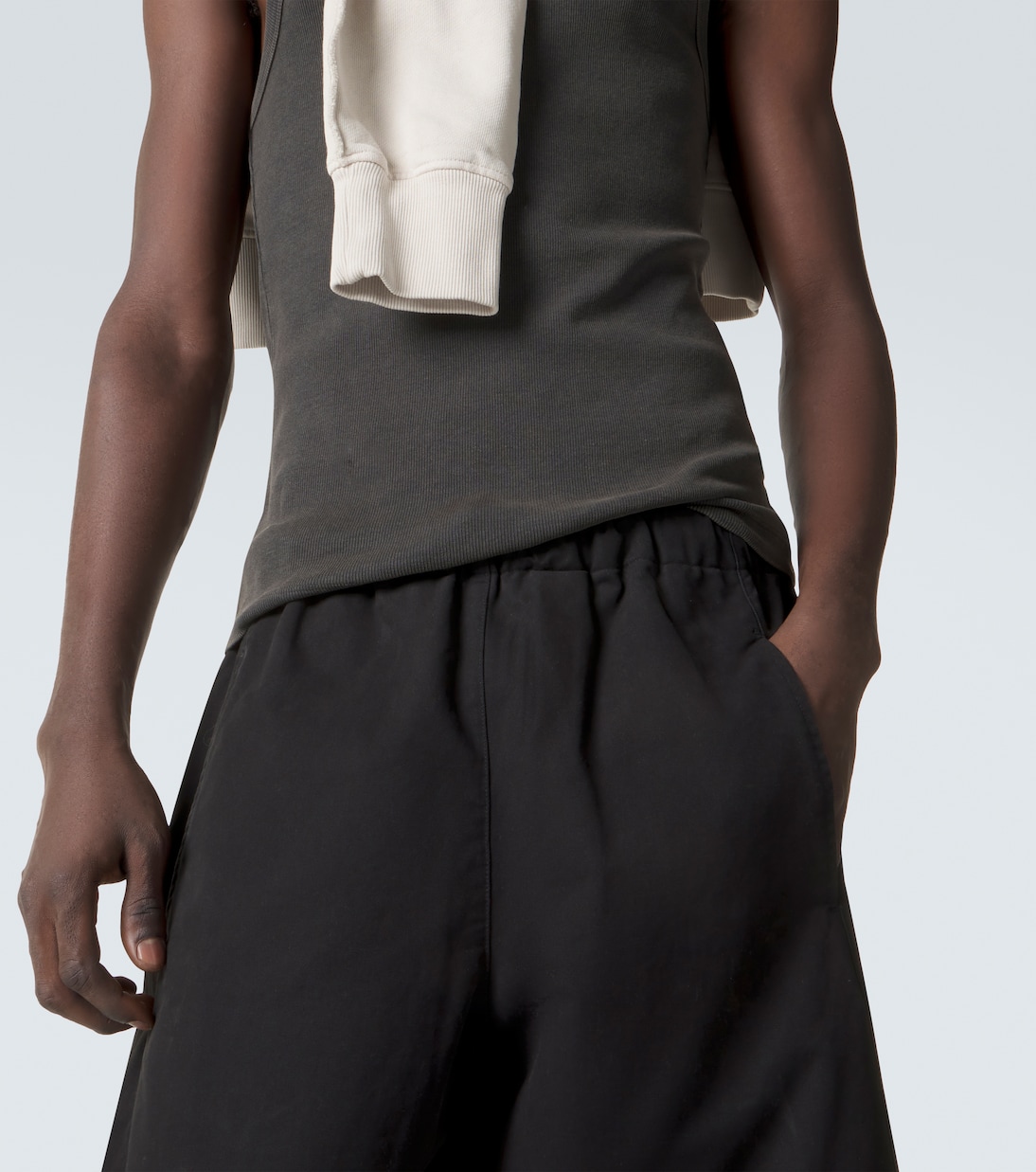 Loft cotton barrel-leg pants | Entire Studios