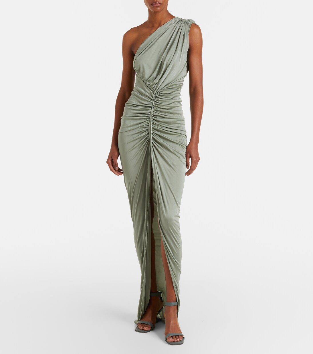 Lilies Shailee ruched one-shoulder gown | Rick Owens