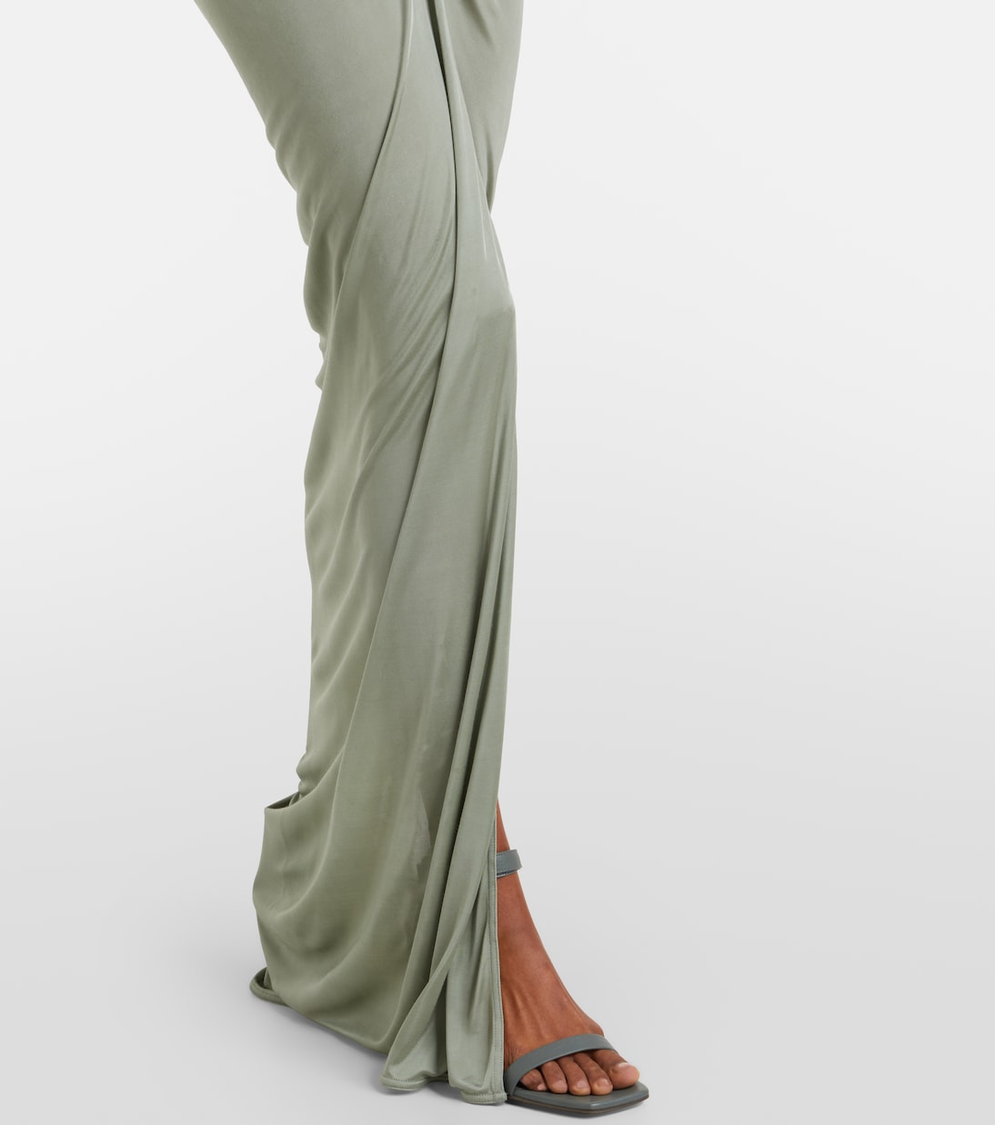 Lilies Shailee ruched one-shoulder gown | Rick Owens
