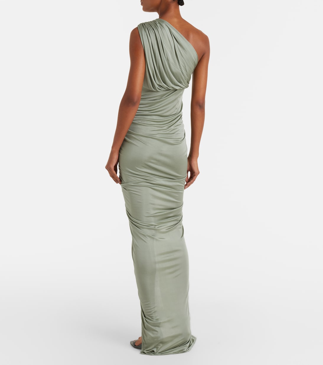 Lilies Shailee ruched one-shoulder gown | Rick Owens