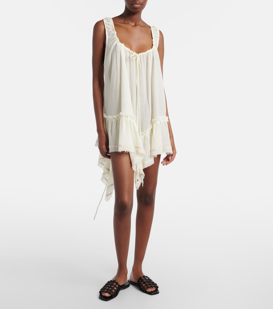 Ruffled cotton minidress | The Attico