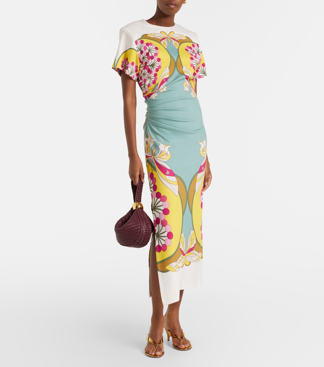 Lela printed jersey maxi dress | La DoubleJ