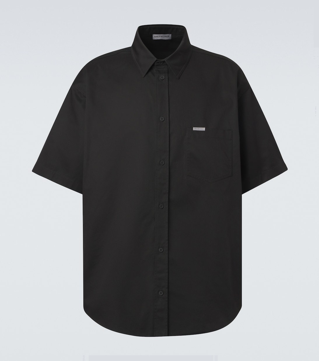 Logo cotton twill shirt | Balenciaga