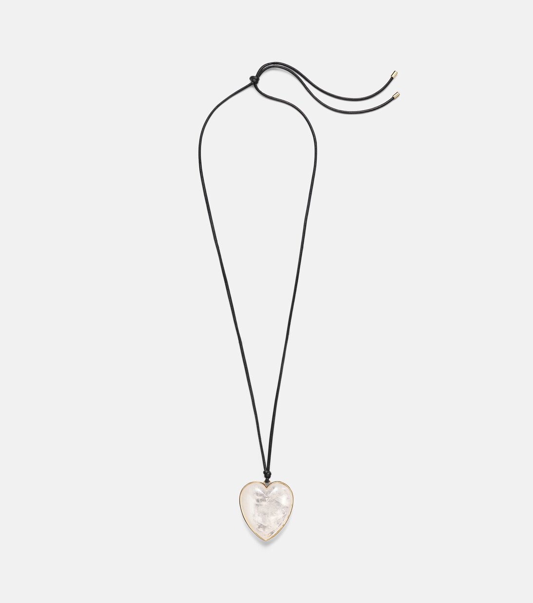 Halskette aus Leder mit Quarz | Jennifer Fisher