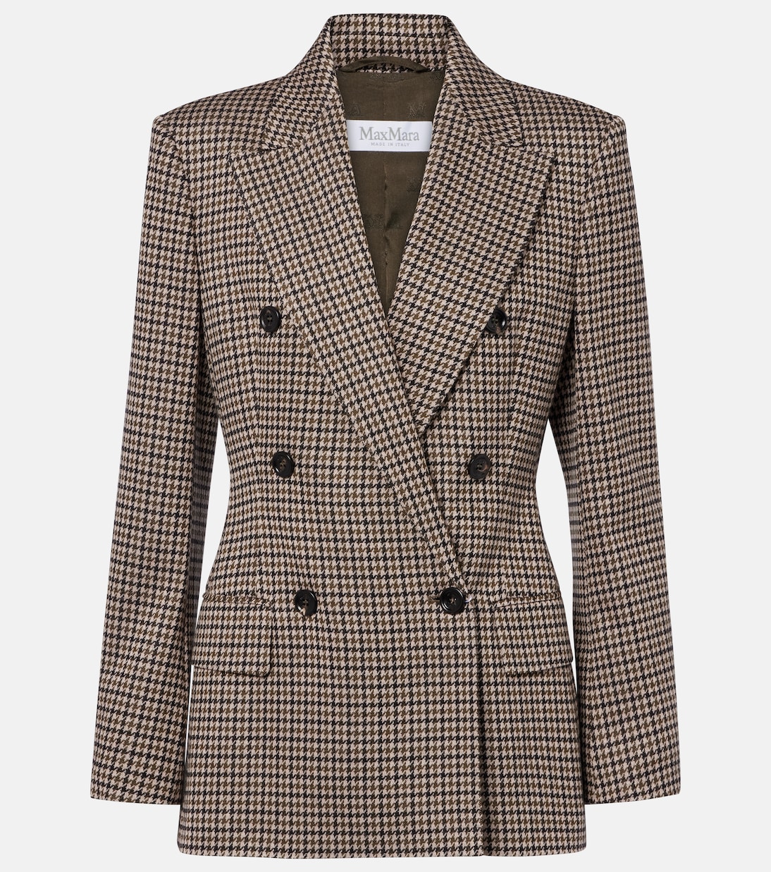 Blazer cruzado de pata de gallo | Max Mara