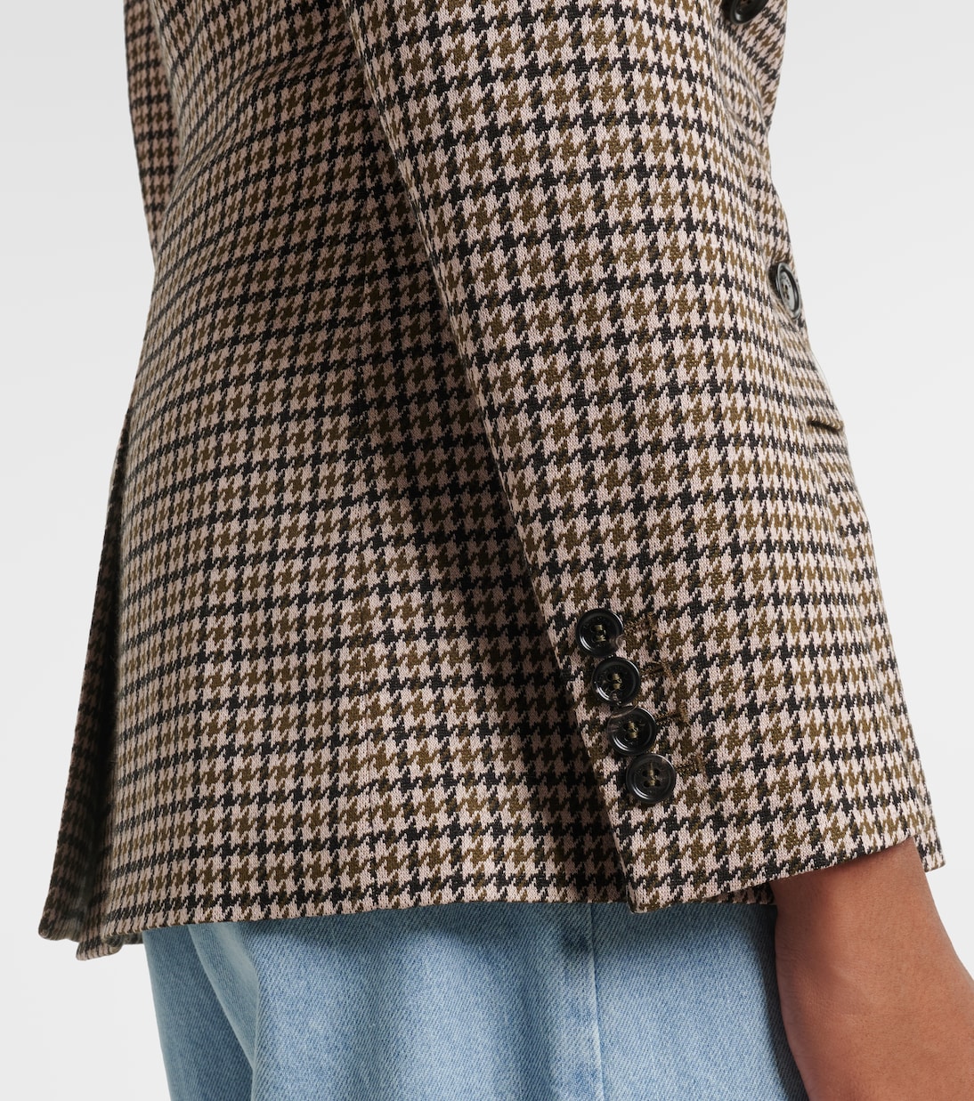 Blazer cruzado de pata de gallo | Max Mara