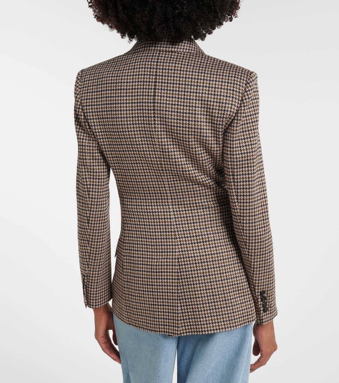 Blazer cruzado de pata de gallo | Max Mara