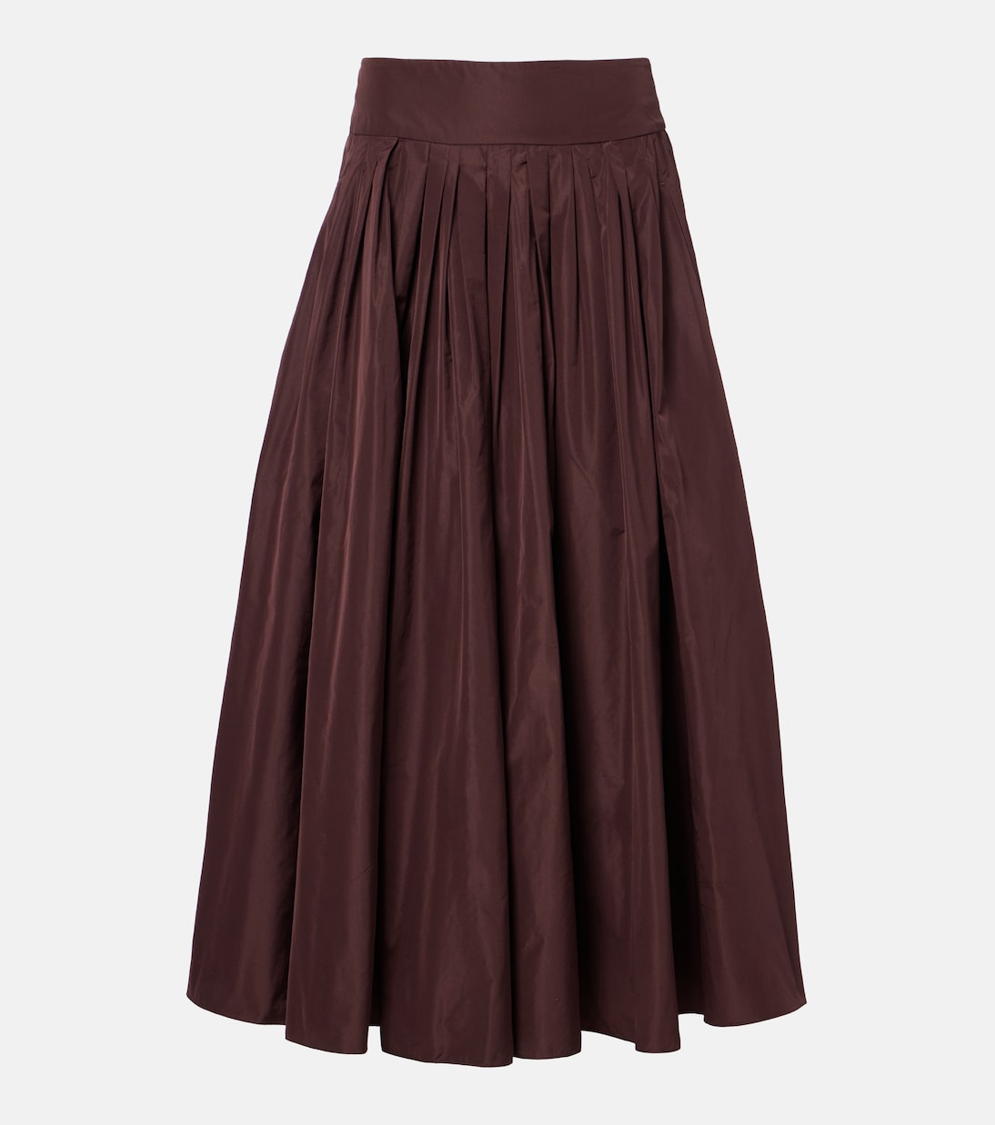 Pleated taffeta midi skirt | 'S Max Mara