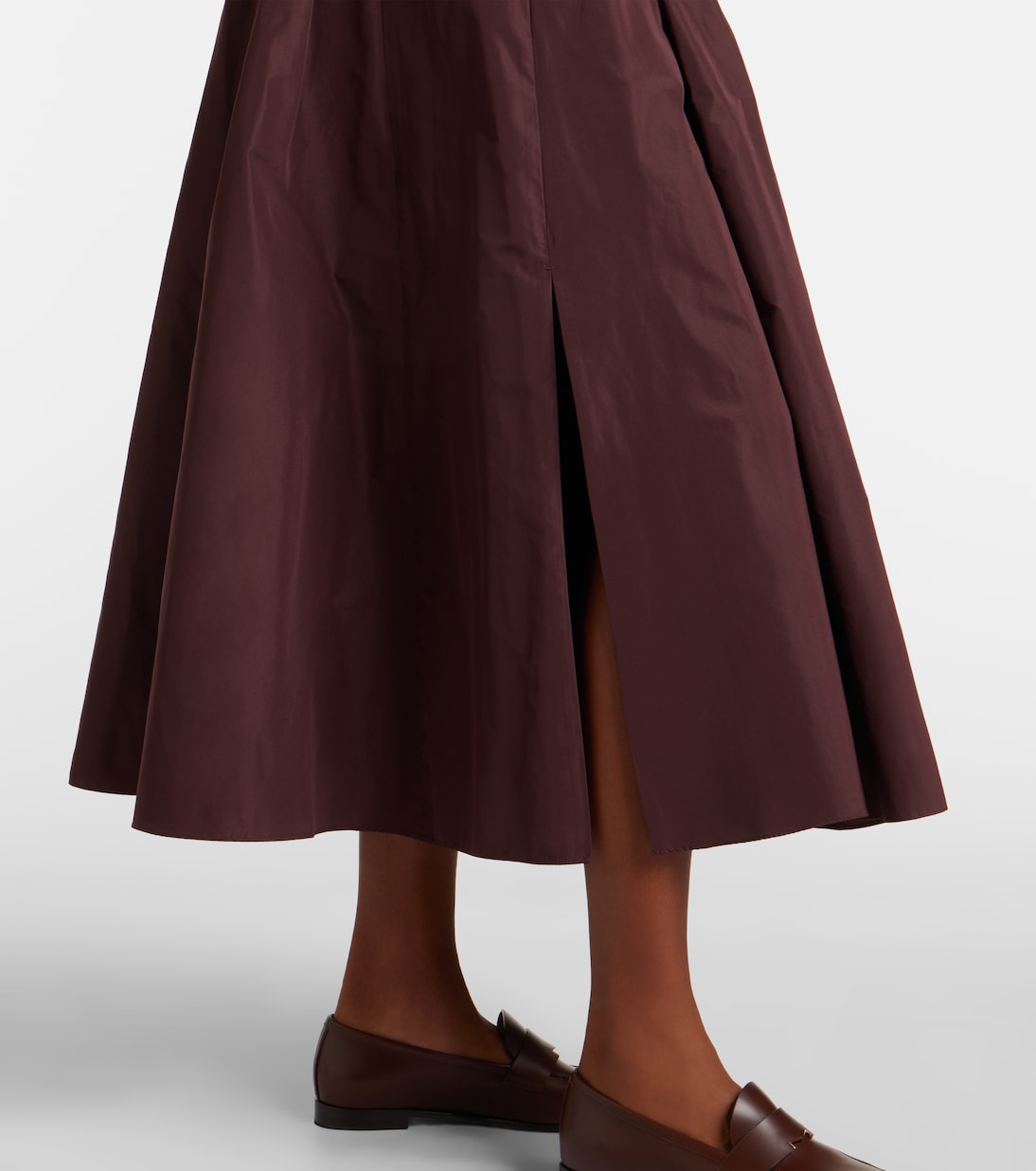 Pleated taffeta midi skirt | 'S Max Mara