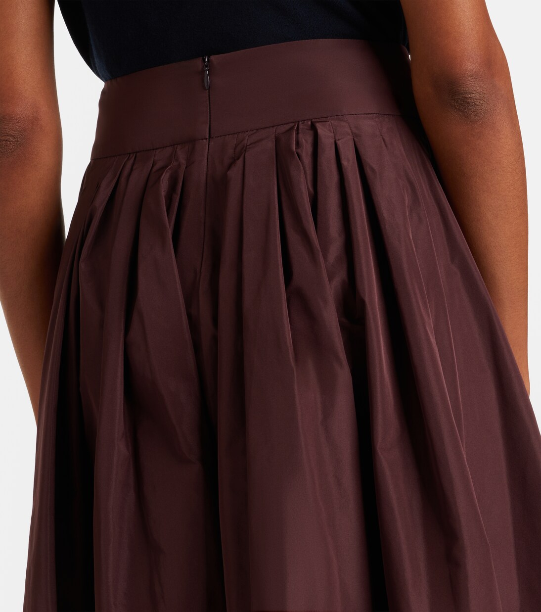 Pleated taffeta midi skirt | 'S Max Mara