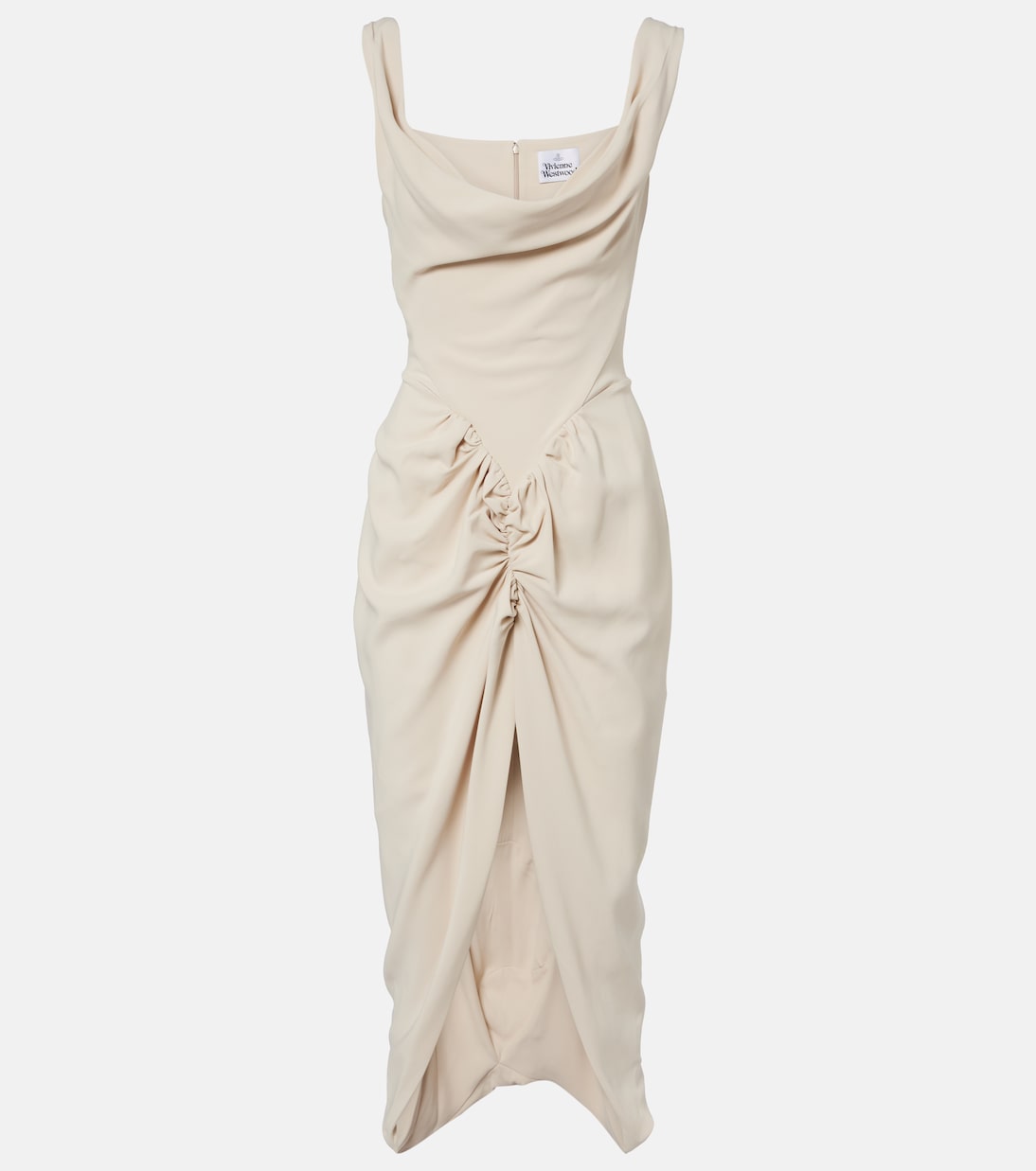 Panther draped ruched midi dress | Vivienne Westwood