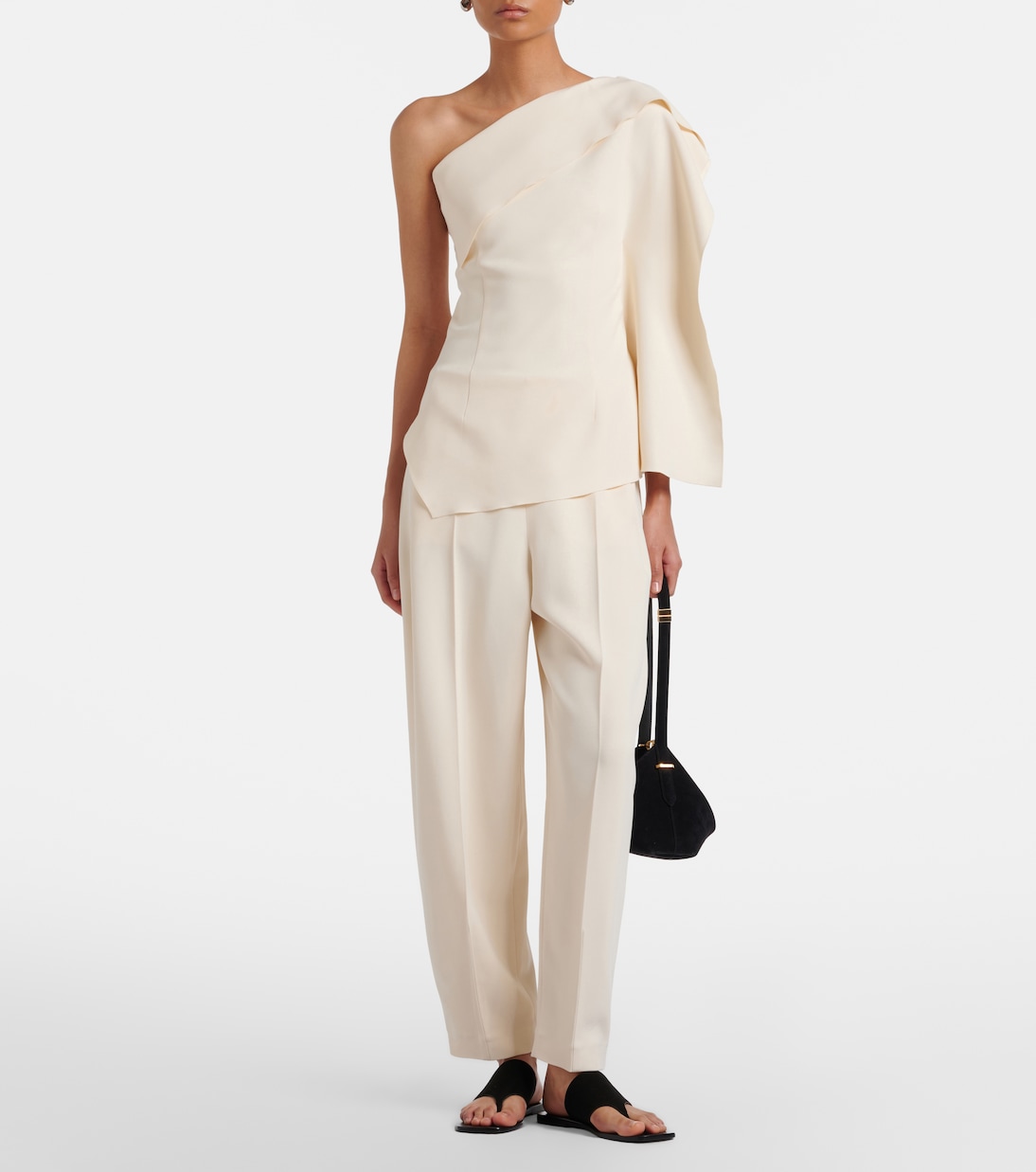 Yvette barrel-leg pants | Fforme