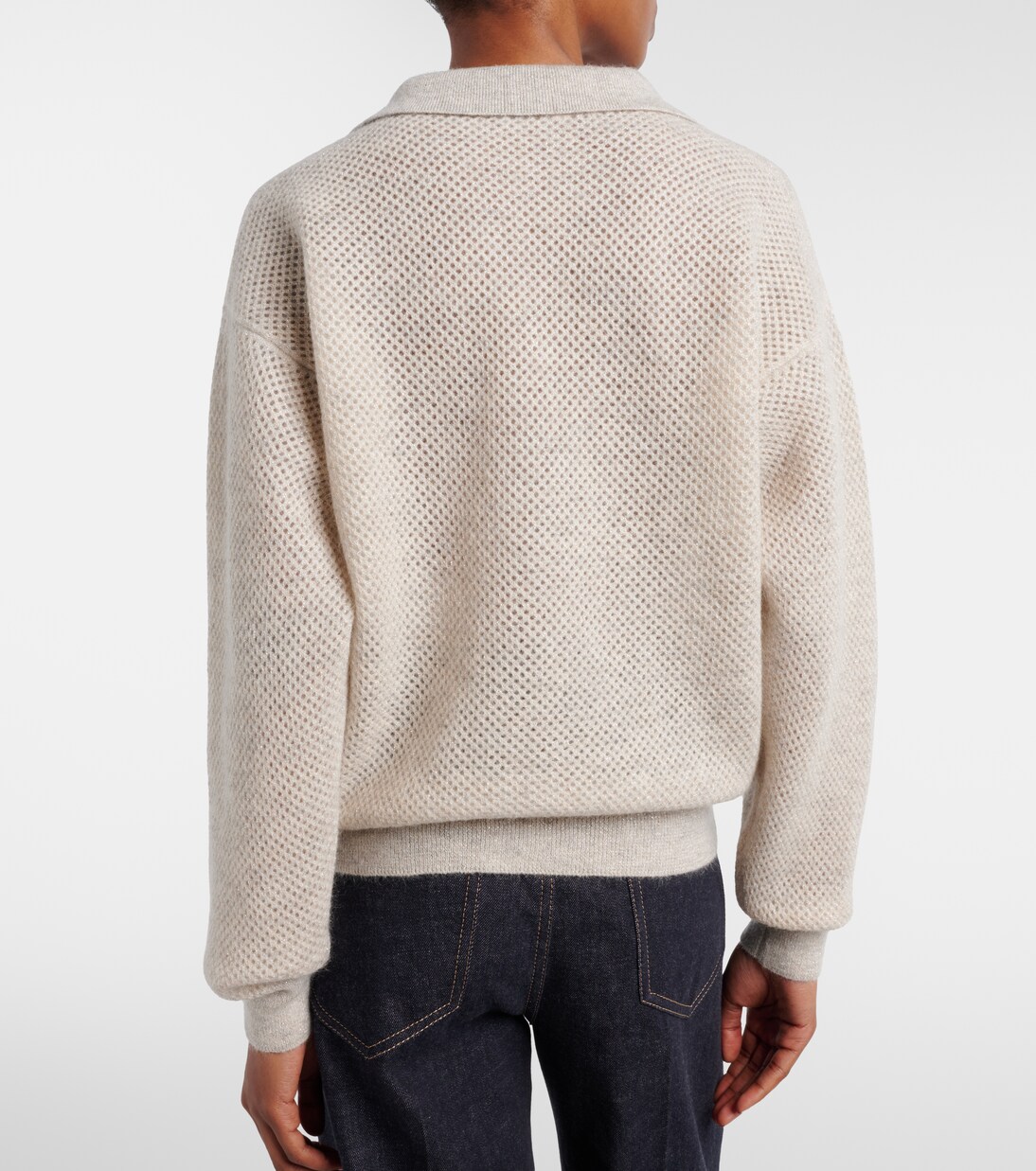 Polopullover offen gestrickt | Brunello Cucinelli