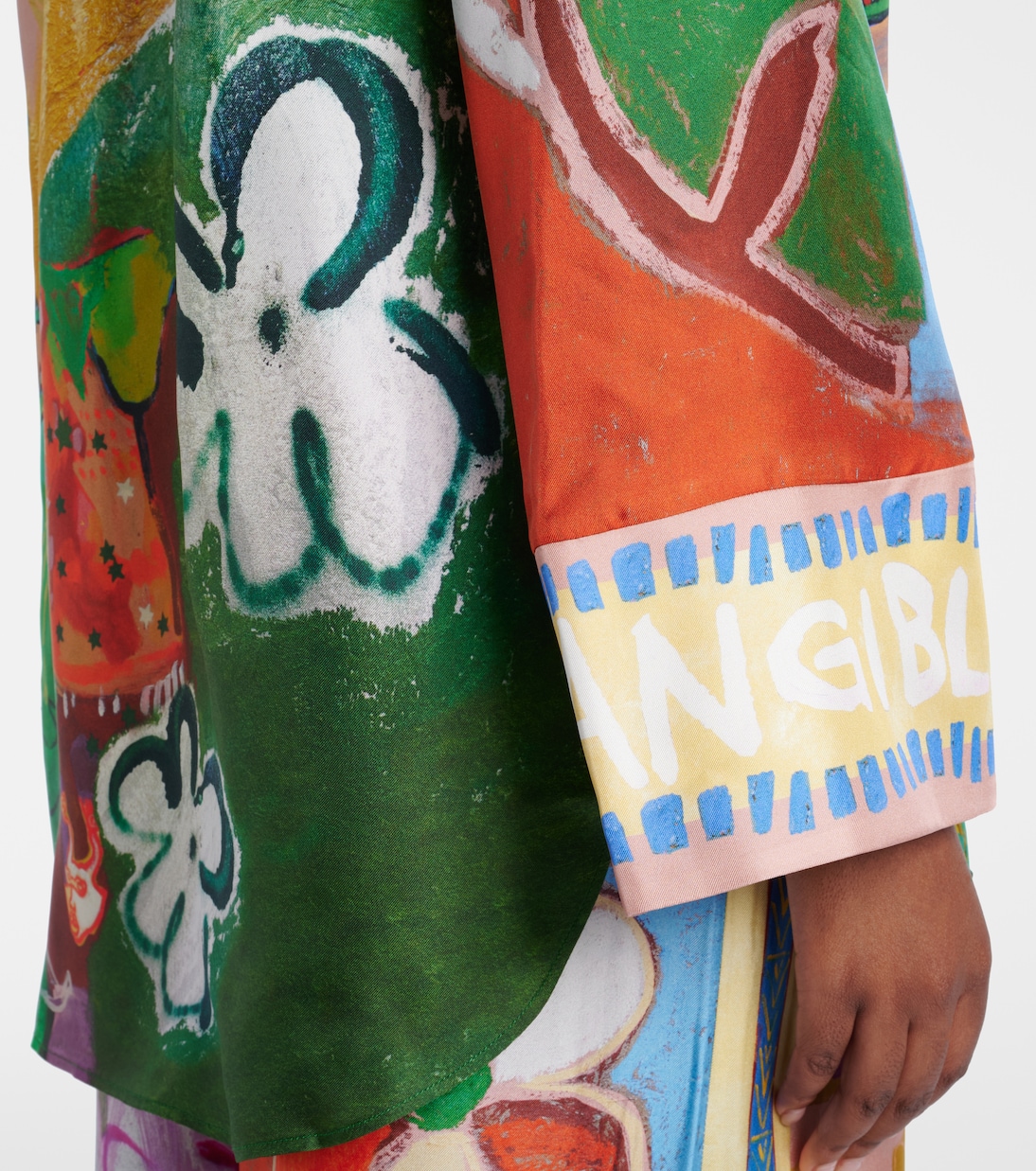 Chemise Mlak en soie imprimée | Alémais