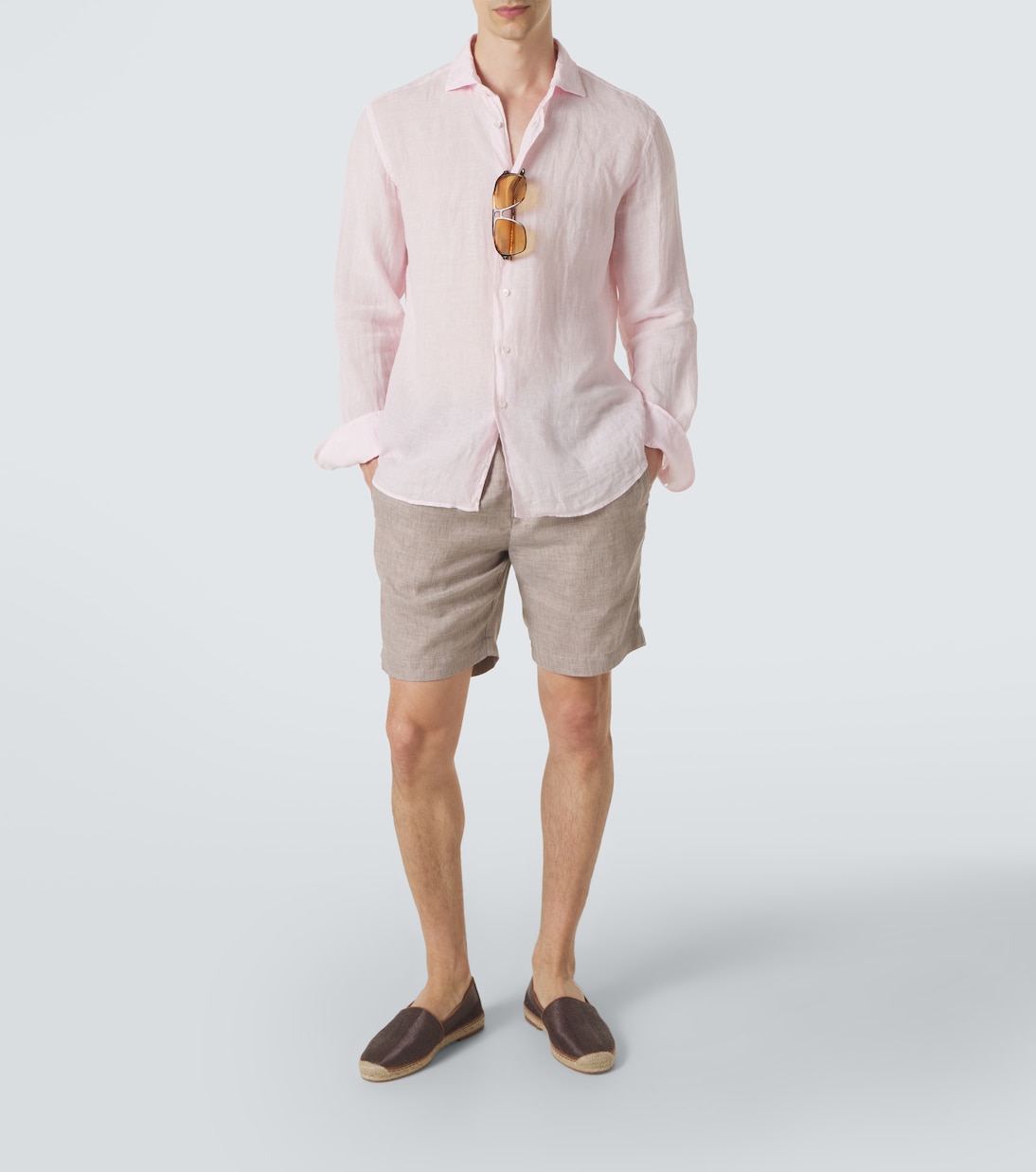 Felipe linen and cotton shorts | Frescobol Carioca