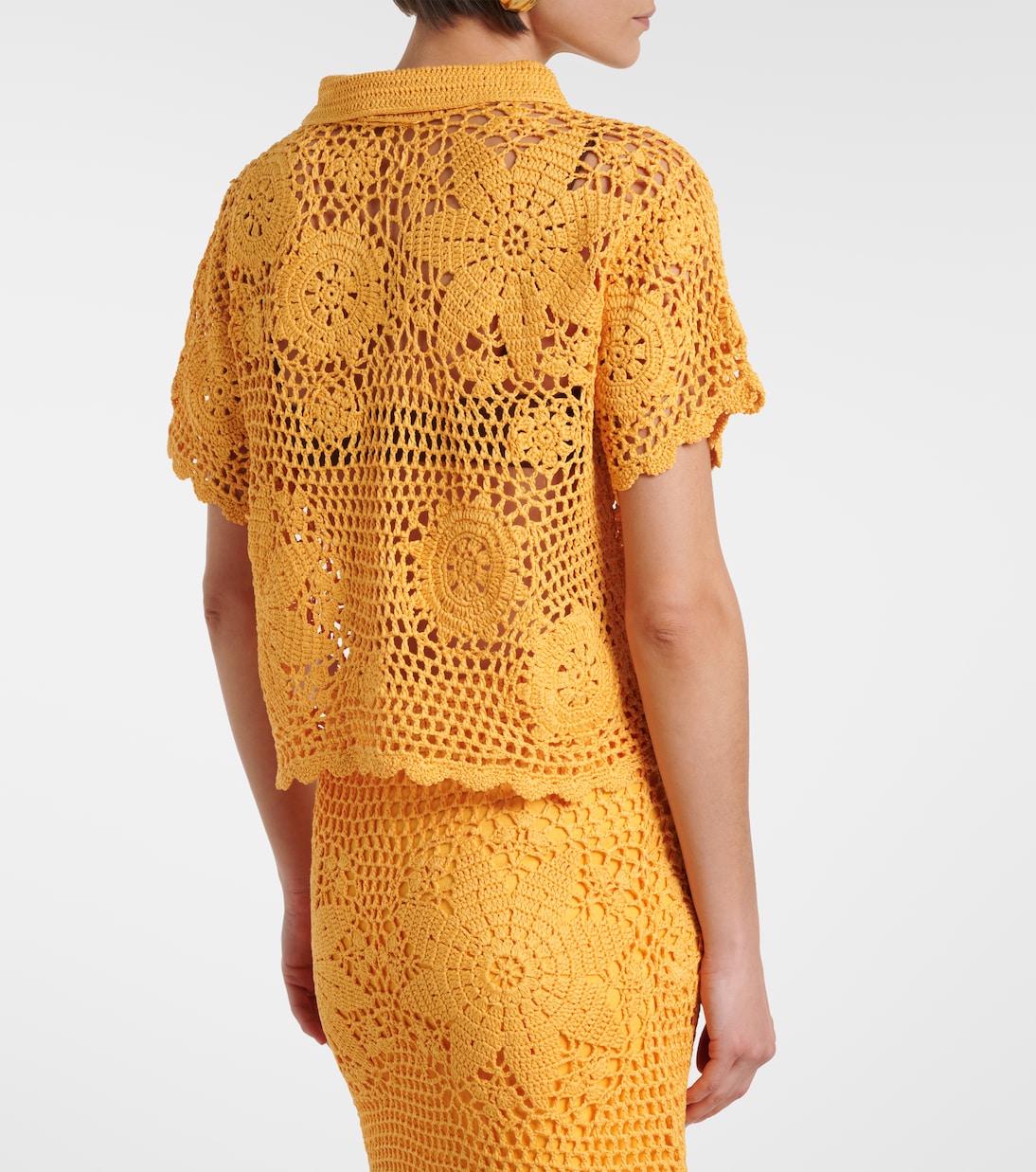 Macks floral crochet cotton shirt | Simkhai
