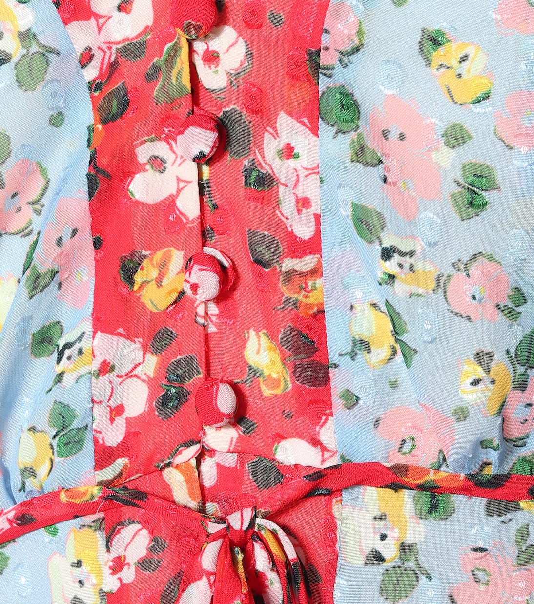 Robe midi imprimée en crêpe | Carolina Herrera