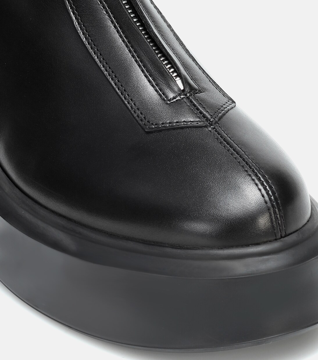 Zipped 1 leather ankle boots | The Row