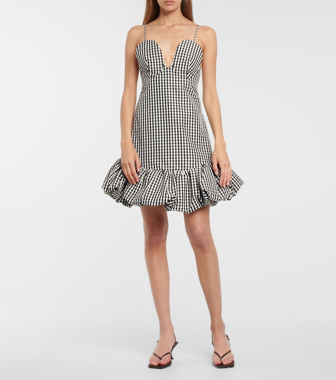 Robe Sienna à carreaux | Khaite