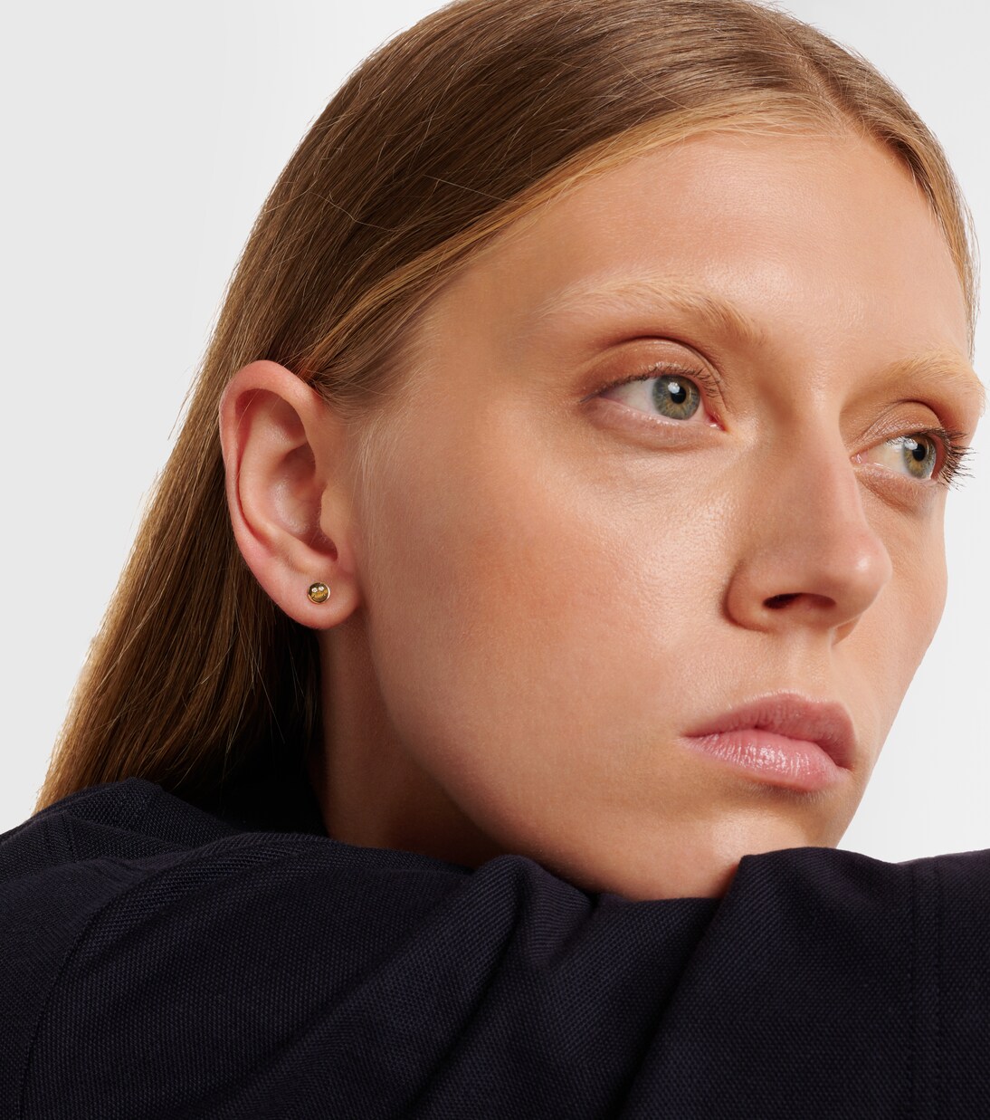 Happy Face 14kt gold and diamond earrings | Sydney Evan