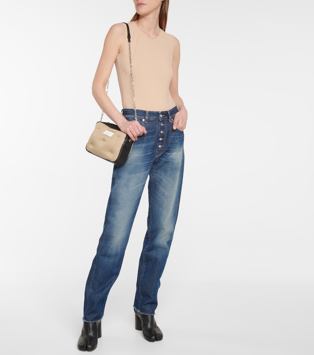 High-Rise Straight Jeans | MM6 Maison Margiela