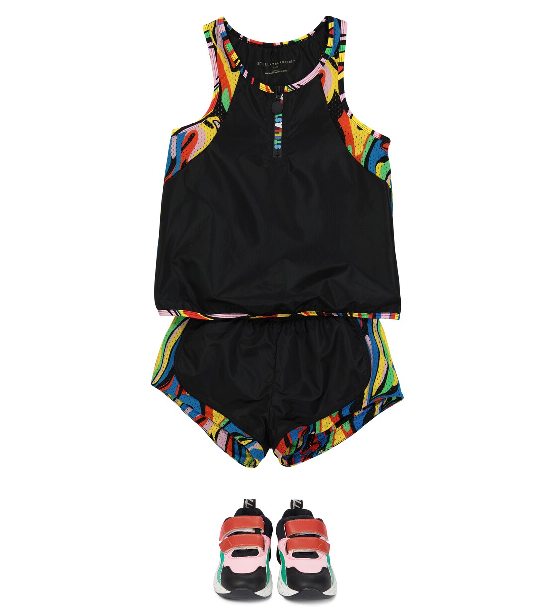 Printed mesh-panel top | Stella McCartney Kids