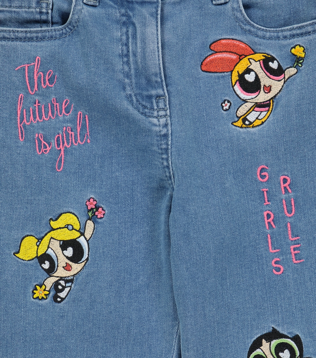 Bestickte Jeans | Monnalisa