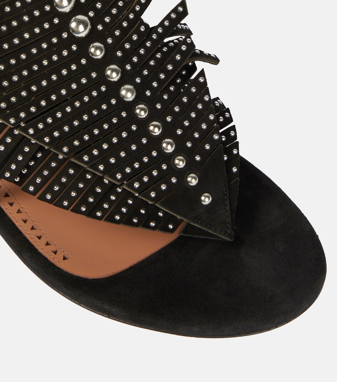 Sandales en daim à ornements | Alaïa