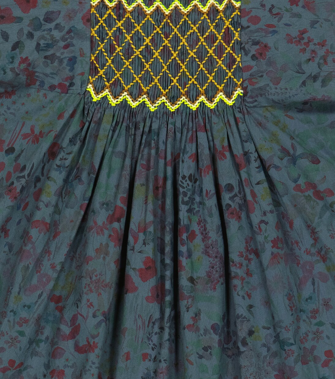 Baby Pais floral smocked cotton dress | Bonpoint