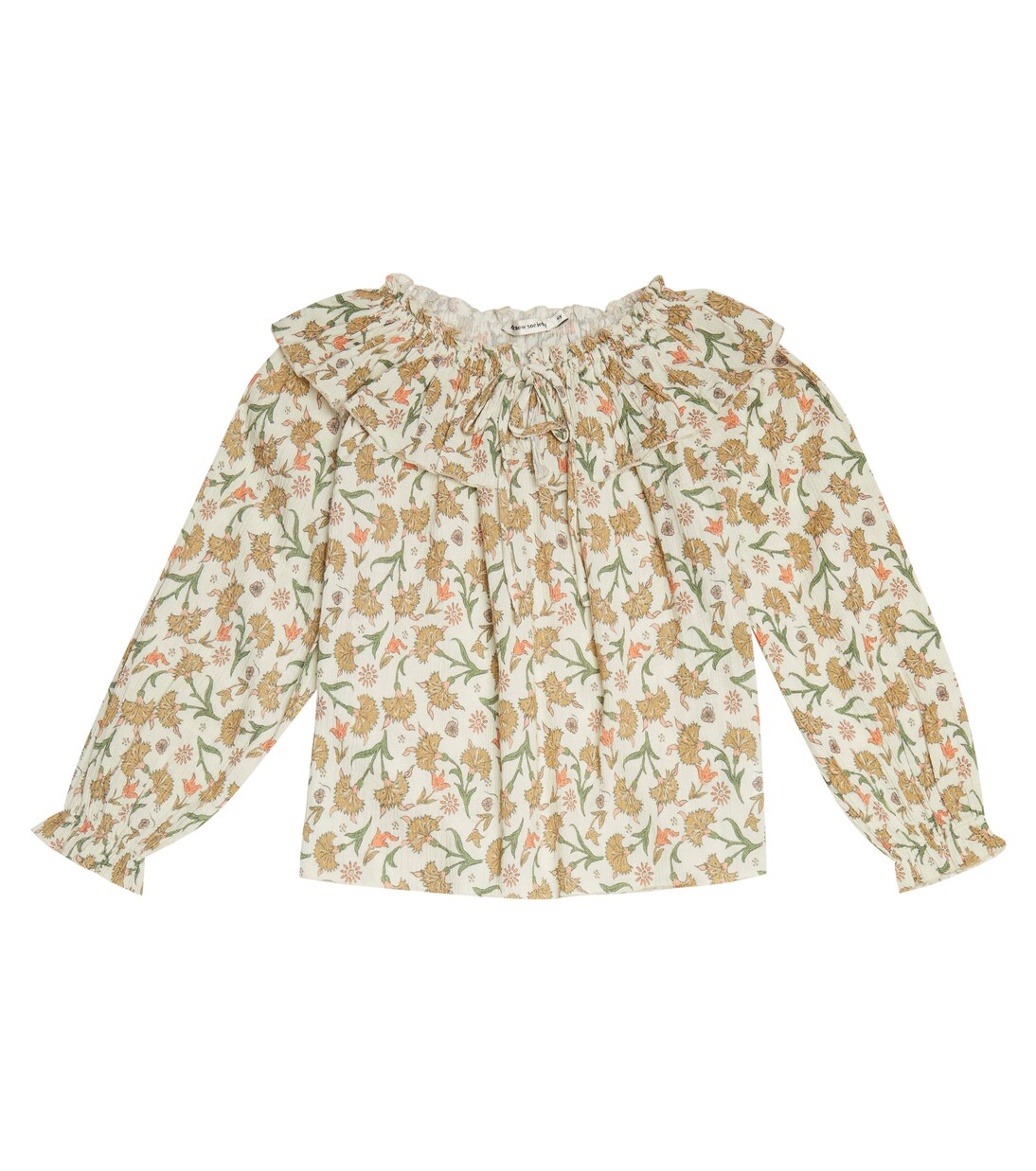 Indiana Olivia floral cotton muslin blouse | The New Society