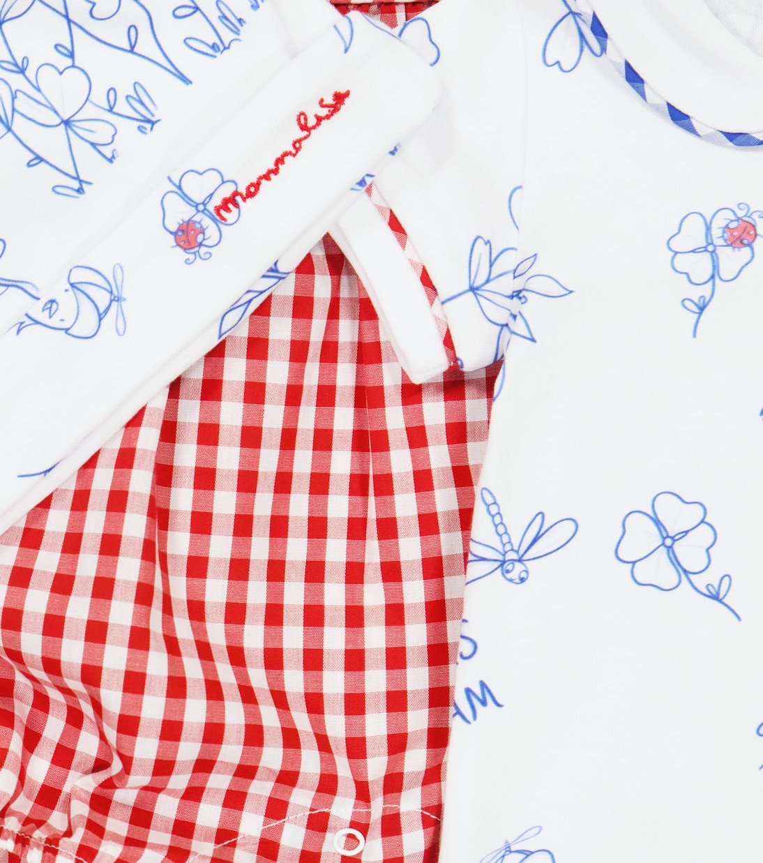 Baby - Salopette, body e berretto in cotone | Monnalisa