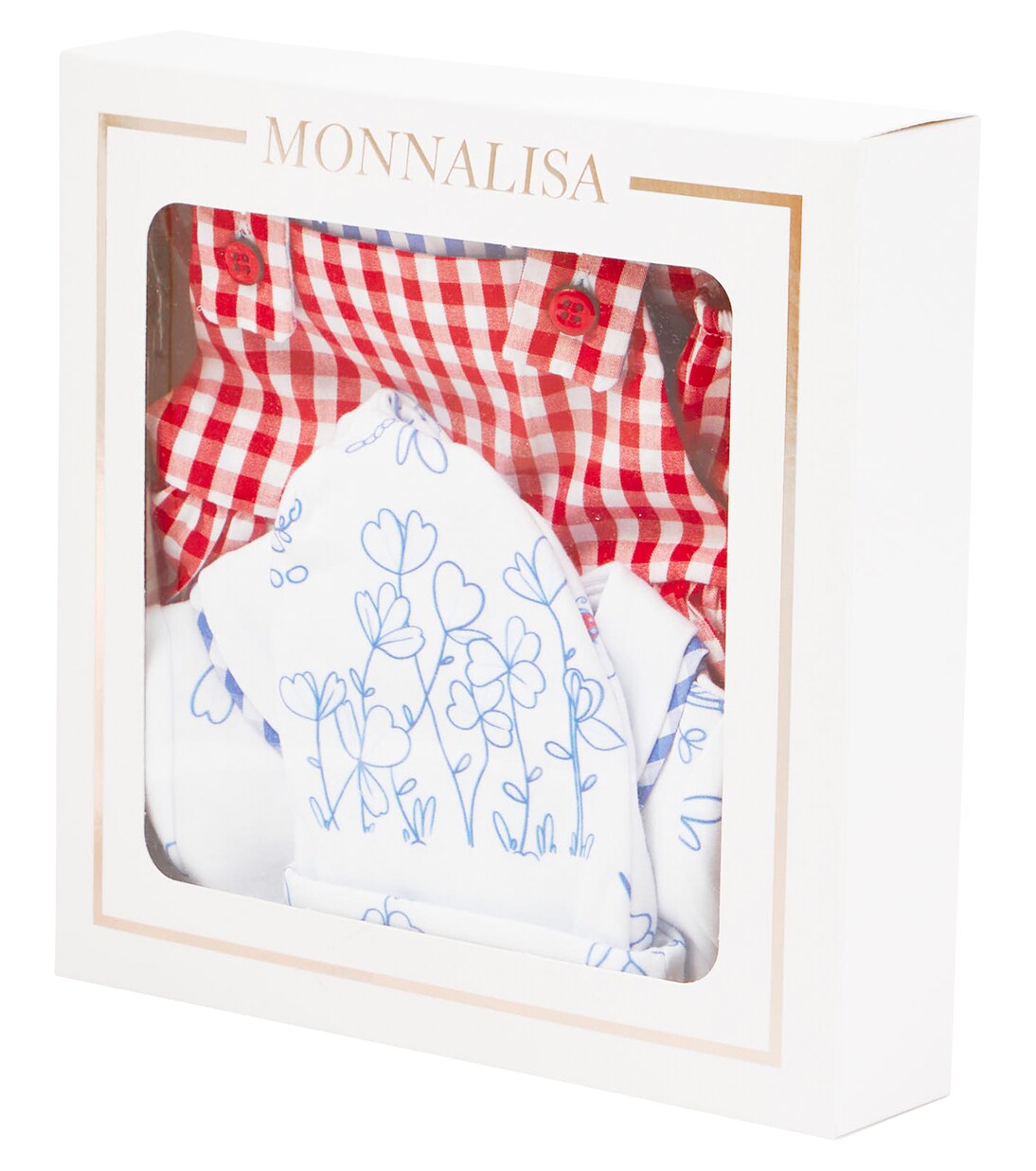 Baby - Salopette, body e berretto in cotone | Monnalisa