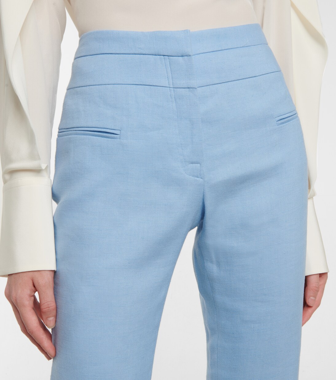 Serge linen-blend straight pants | Altuzarra