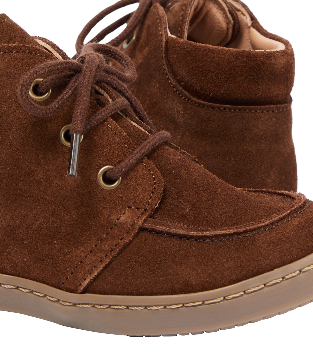 Schnürstiefel aus Veloursleder | Petit Nord