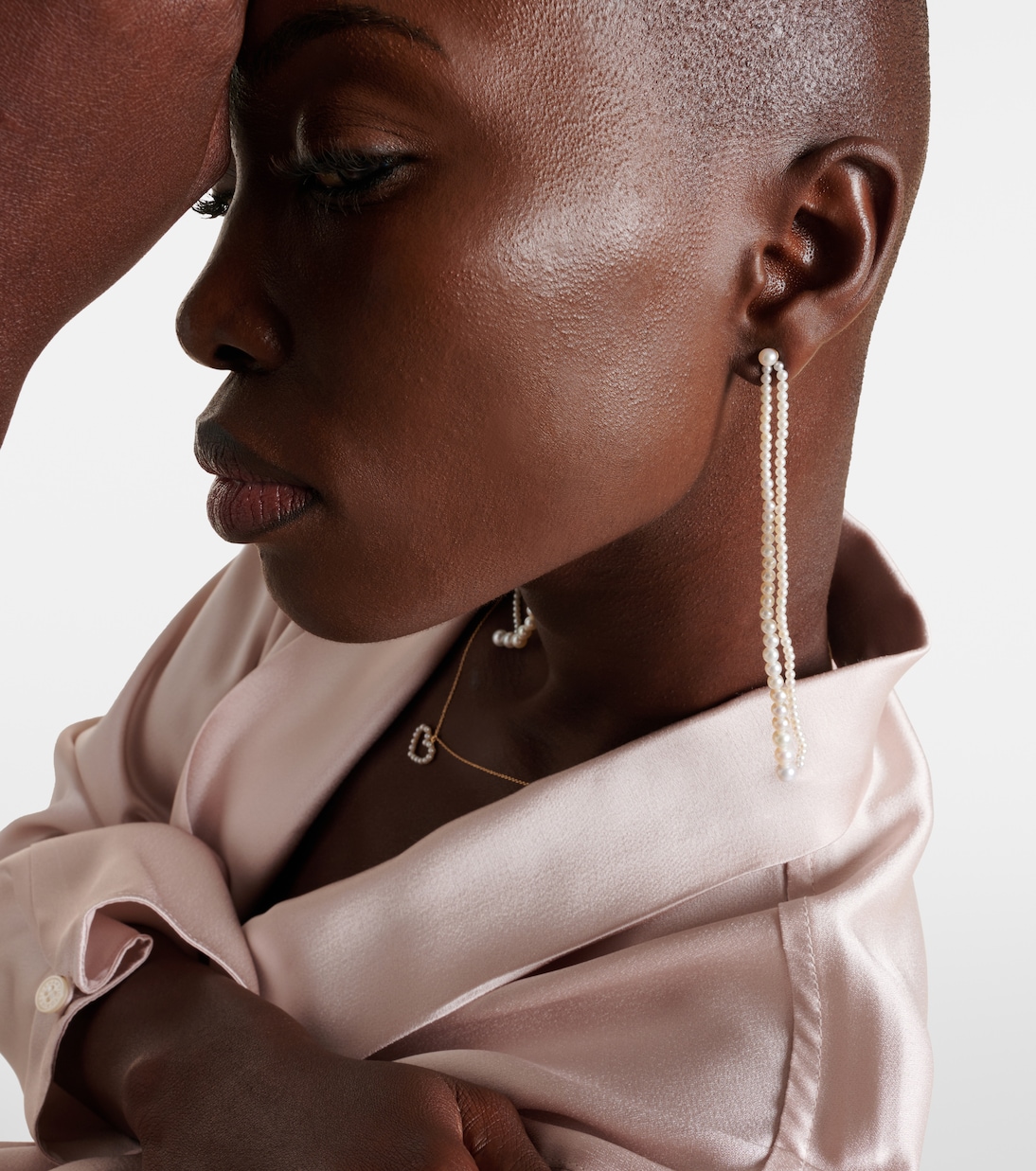 Pendientes Promenade De Perles de oro de 14 ct | Sophie Bille Brahe