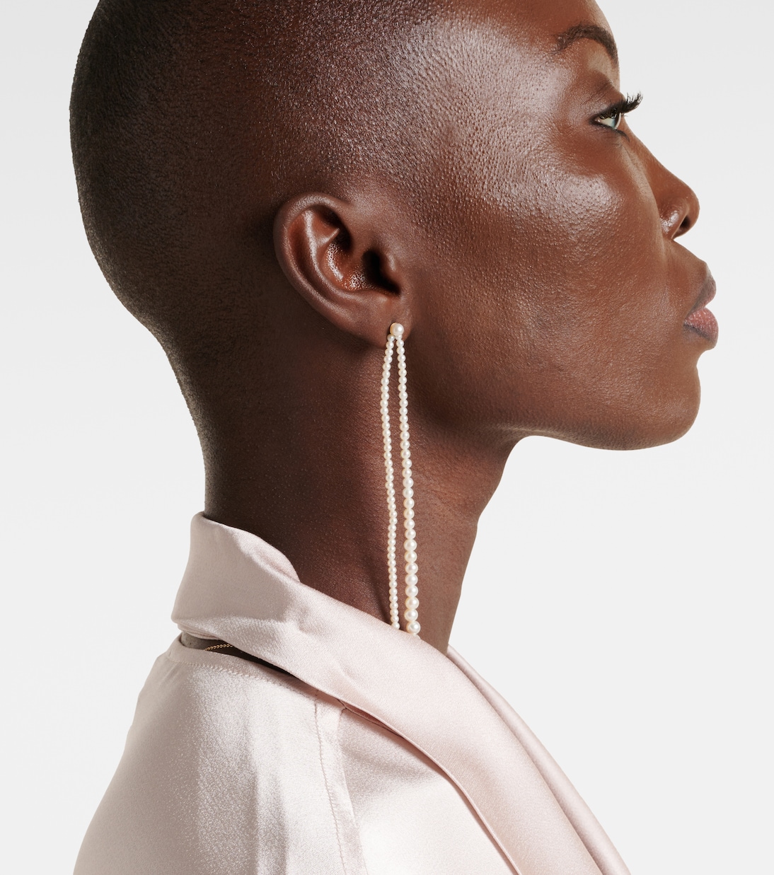 Pendientes Promenade De Perles de oro de 14 ct | Sophie Bille Brahe