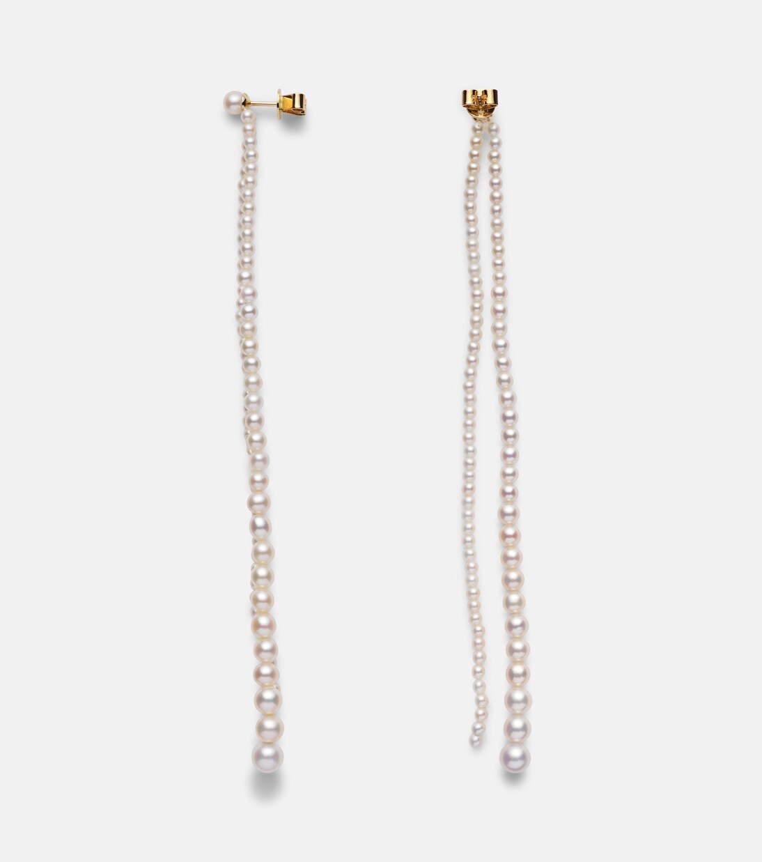 Pendientes Promenade De Perles de oro de 14 ct | Sophie Bille Brahe