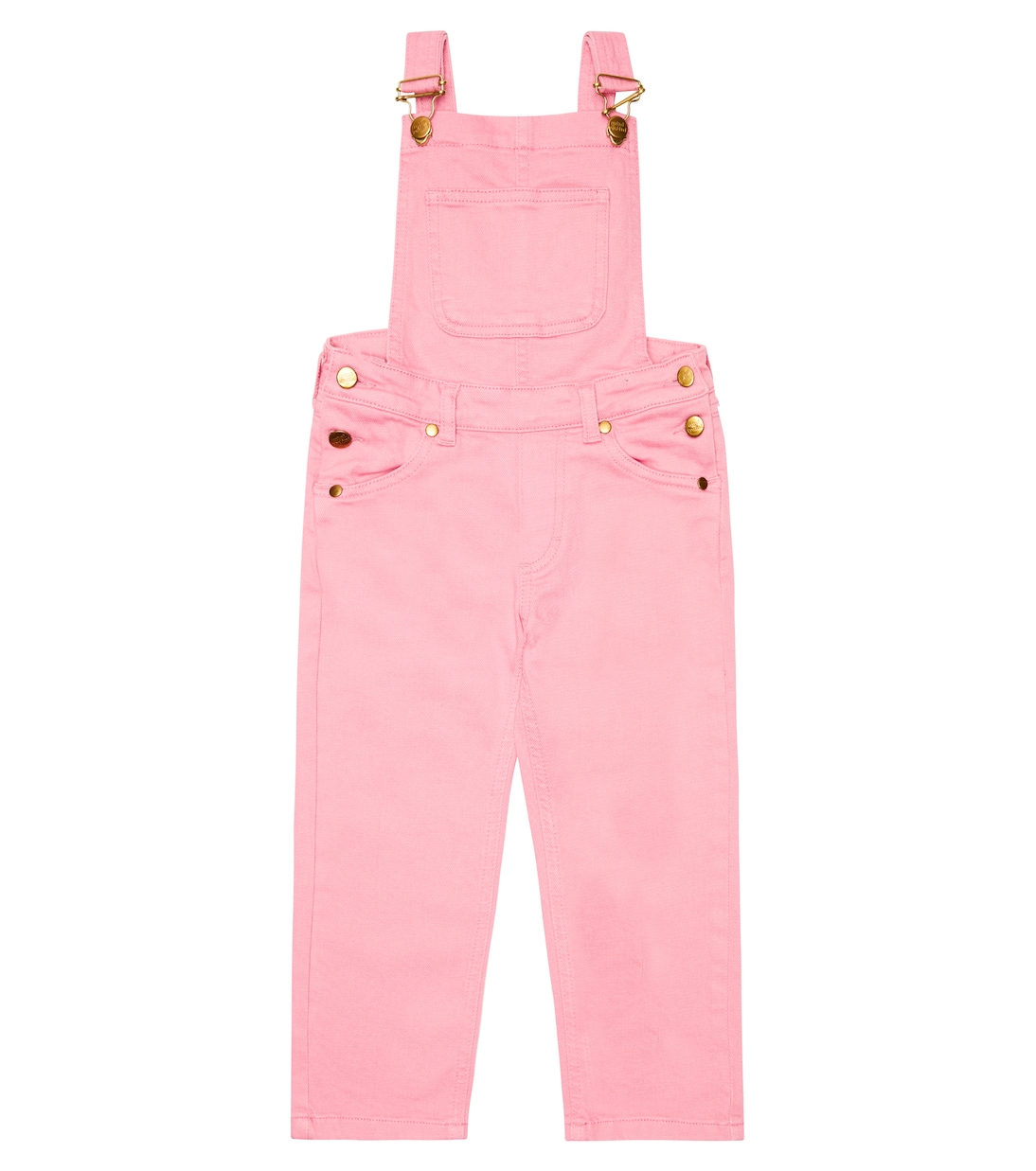Logo-embroidered denim dungarees | Mini Rodini