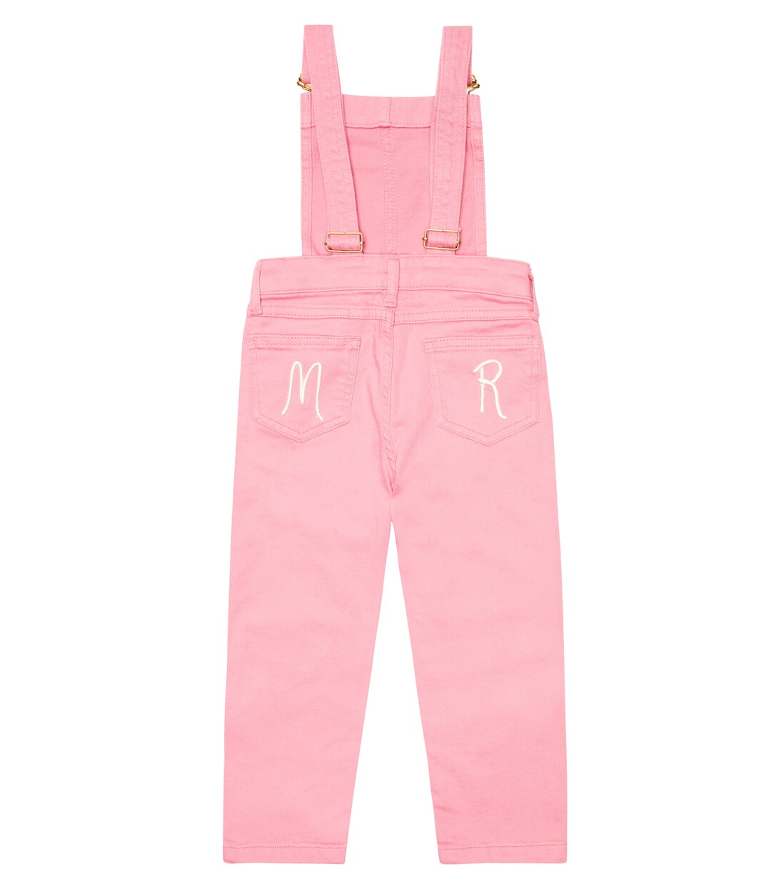 Logo-embroidered denim dungarees | Mini Rodini
