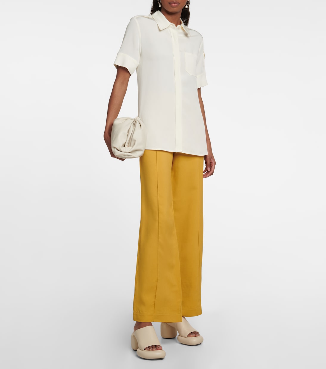 Wide-leg satin pants | Taller Marmo