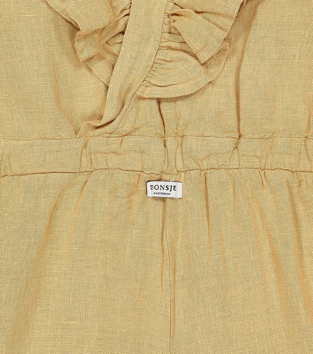 Kiki ruffled linen playsuit | Donsje