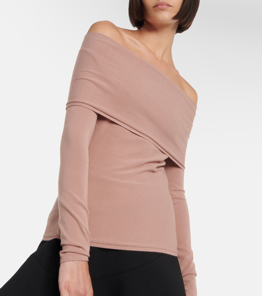 Top de jersey con hombros descubiertos | Alaïa