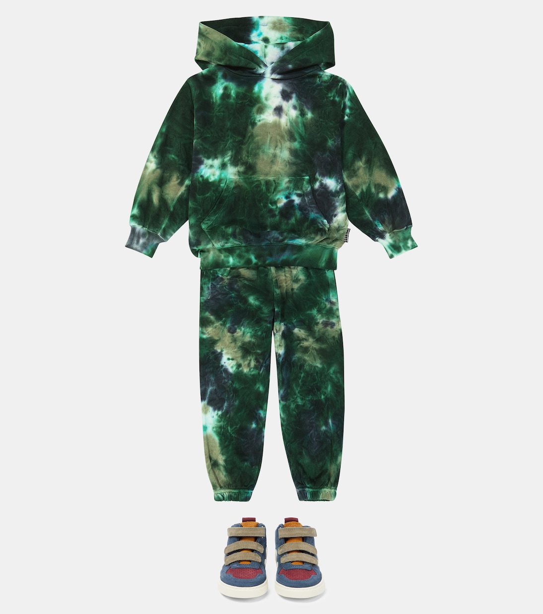 Sweat-shirt à capuche Maxx tie & dye en coton | Molo