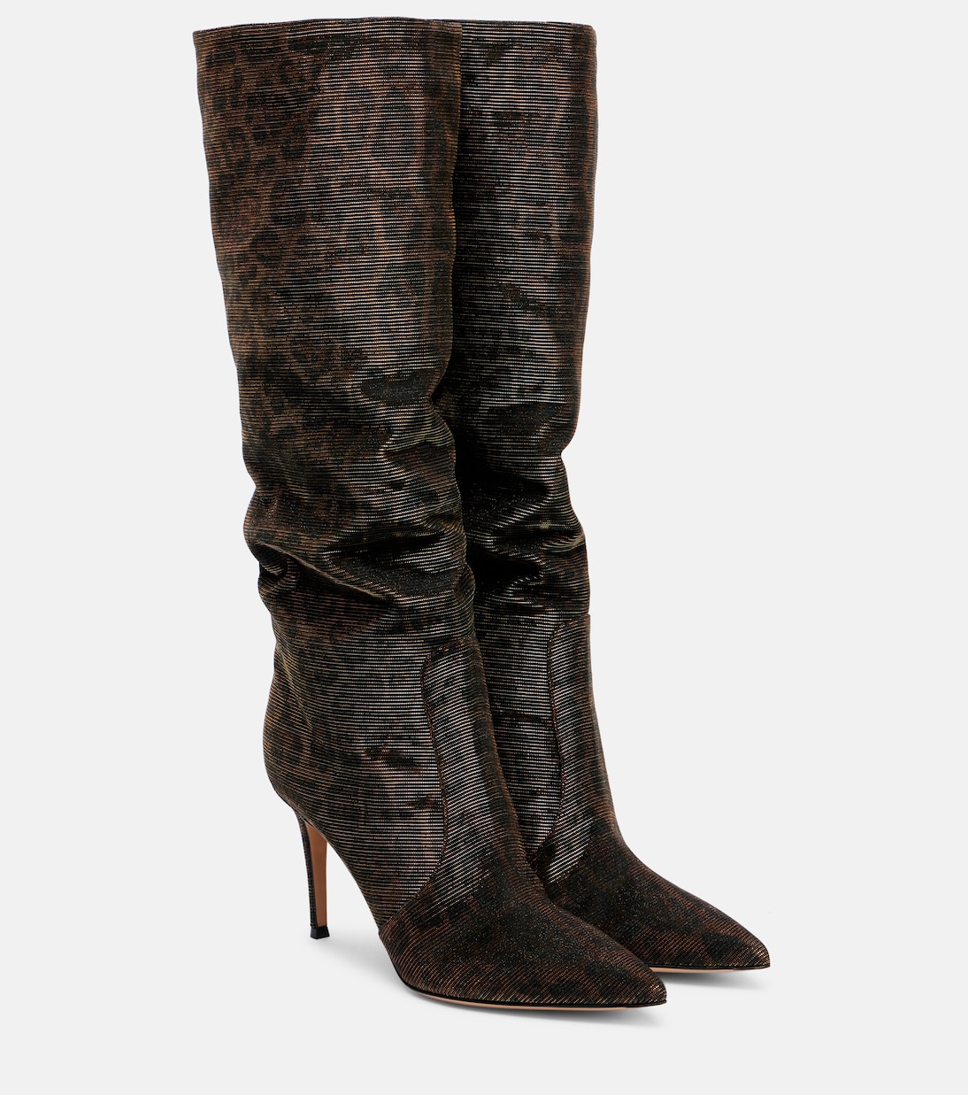Hansen leopard-print knee-high boots | Gianvito Rossi