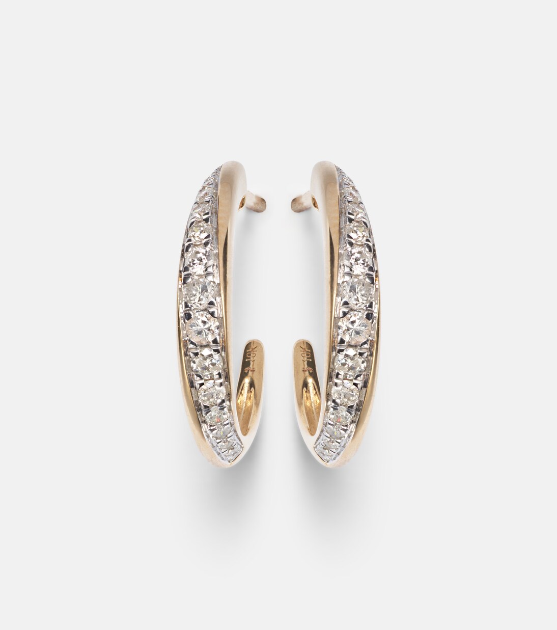 Boucles d’oreilles Twist en or 10 ct | Stone and Strand